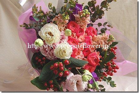 還暦祝の花束 60歳の誕生日 ドイツマイスターの花束専門店 プロポーズフラワーショップ