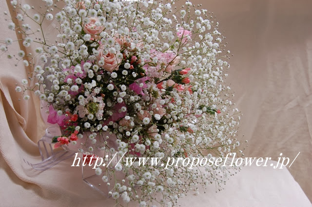 かすみ草 プロポーズの花束 ドイツマイスターの花束専門店 プロポーズフラワーショップ