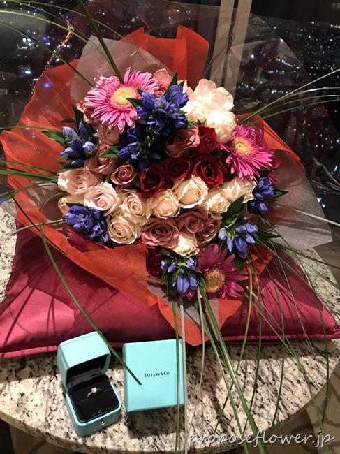 大阪マリオット都ホテルでプロポーズ ドイツマイスターの花束専門店 プロポーズフラワーショップ