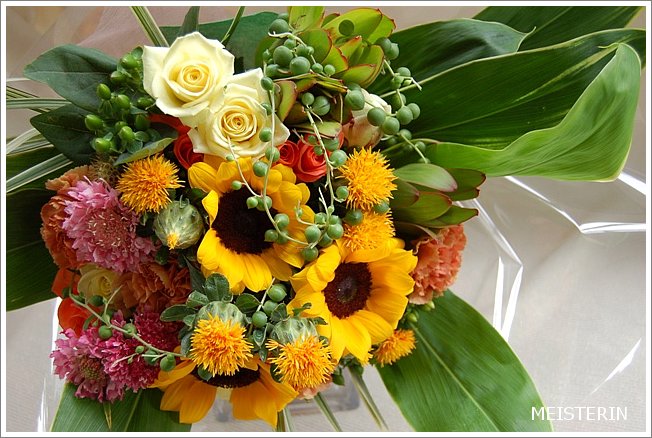 向日葵の花束・母の日